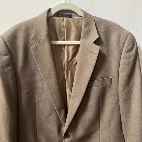 Lauren Ralph Lauren Men's 44L Brown Blazer Sports Coat 2-Button Polyester Blend - Picture 7 of 12